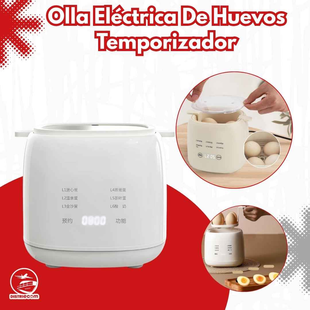 OLLA ELÉCTRICA DE HUEVOS TEMPORIZADOR
