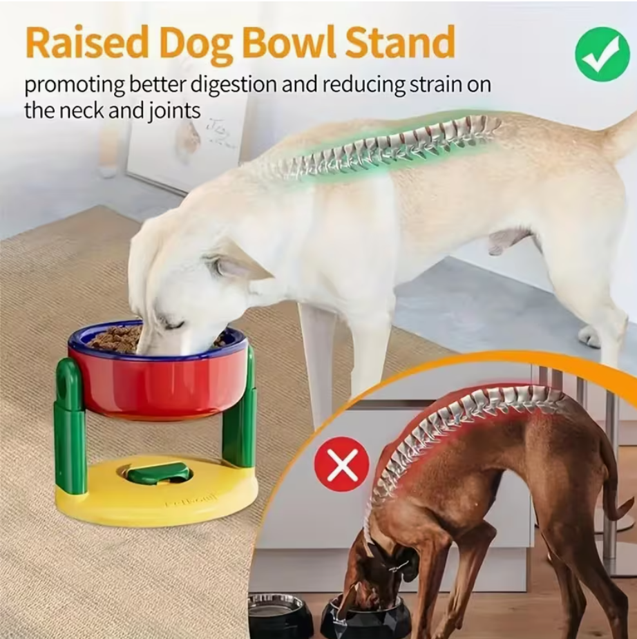 Soporte comedero para perros ajustable